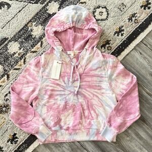 LoveShackFancy Kirby Tie Dye Crop Sweatshirt
